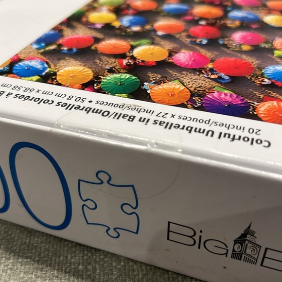 🔴3/$20🔴Big Ben  Jigsaw Puzzle COLORFUL UMBRELLAS IN BALI 1000 Piece - Picture 5 of 5